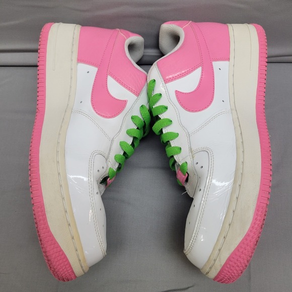 Nike Air Force 1 Low GS White Gym Pink sneaker shoe 314219-100 Size 7Y w/ box - Picture 1 of 11